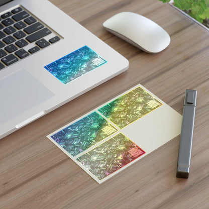 Tech Noir Aesthetics Tech-Forward Urban Dystopia Sticker Sheets - 8404 Design-43