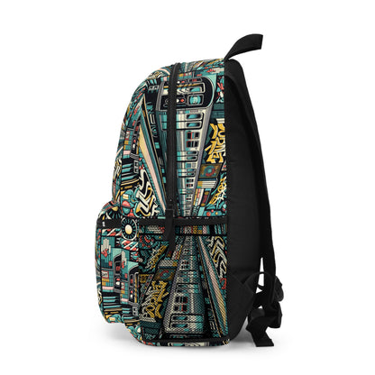 Retro Graffiti Revival Retro Urban Street Art Backpack - 8404 Design-47