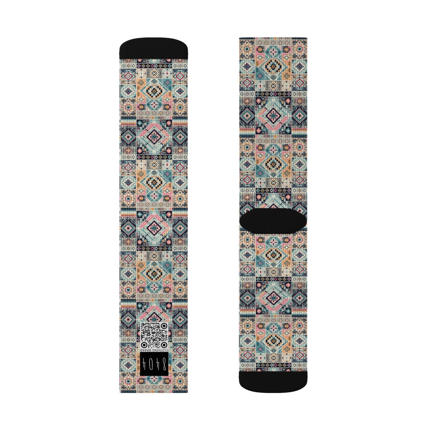 Digital Artisanal Fusion Digital Artisanal Sublimation Socks - 8404 Design-55