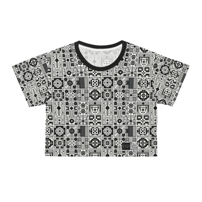 Digital Minimalism Minimalist Tech Crop Tee - 8404 Design-55