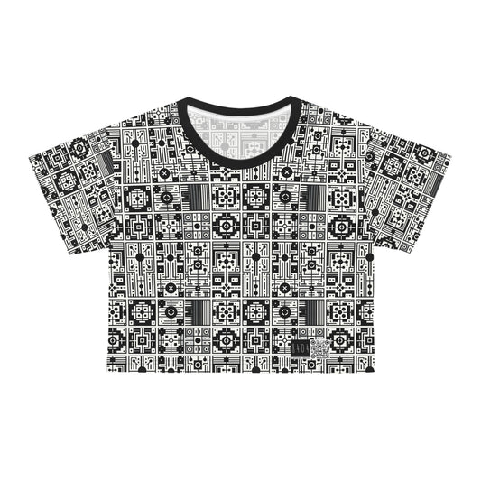 Digital Minimalism Minimalist Tech Crop Tee - 8404 Design-55