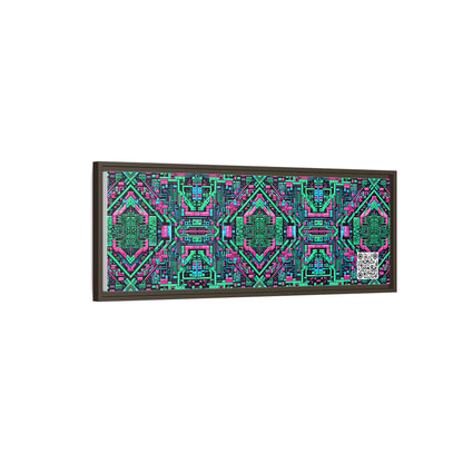 Digital Glitch Vibes Tech-Inspired Streetwear Matte Canvas, Framed (multi-Color) - 8404 Design-71 B