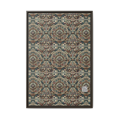 Urban Renaissance Historical Fusion With Street Edge Matte Canvas, Framed (multi-Color) - 8404 Design-57 A
