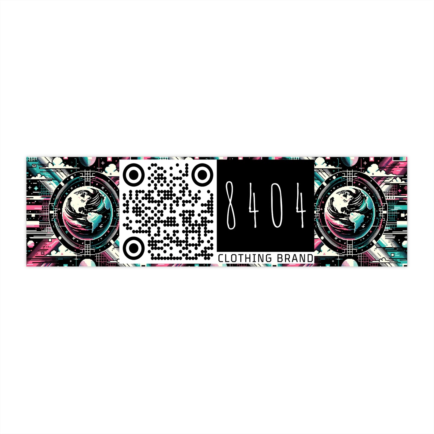 Digital Artistry Digital-native Streetwear Bumper Sticker - 8404 Design-62