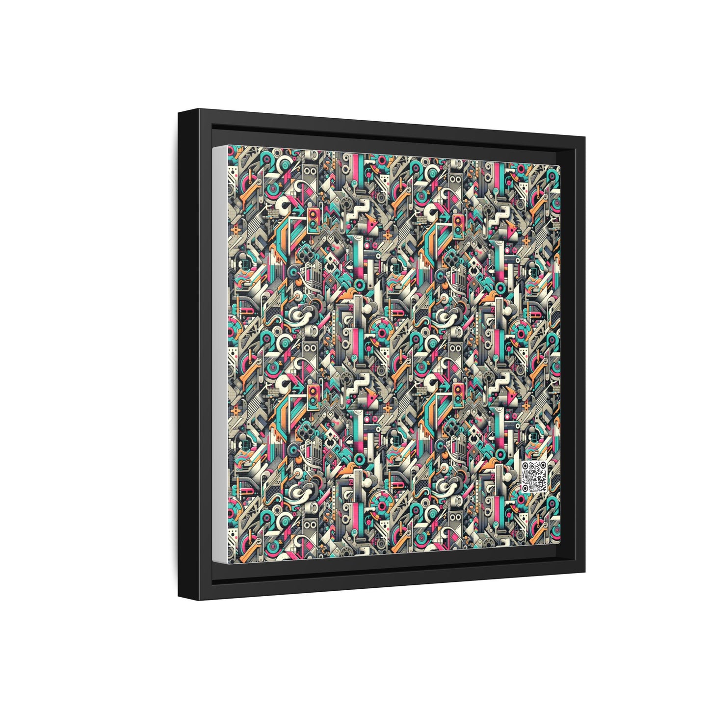 Digital Street Art Urban Street Style Matte Canvas, Framed (multi-color) - 8404 Design-74 B