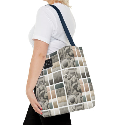 Tech Utility Chic Tech-Forward Minimalist Tote Bag - 8404 Design-59