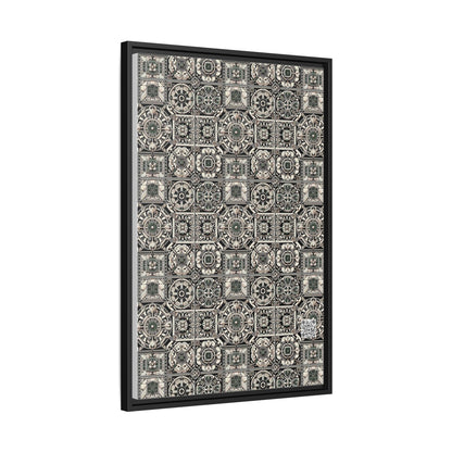 Cyber Garden Party Tech Garden Extravaganza Matte Canvas, Framed (multi-Color) - 8404 Design-45 A