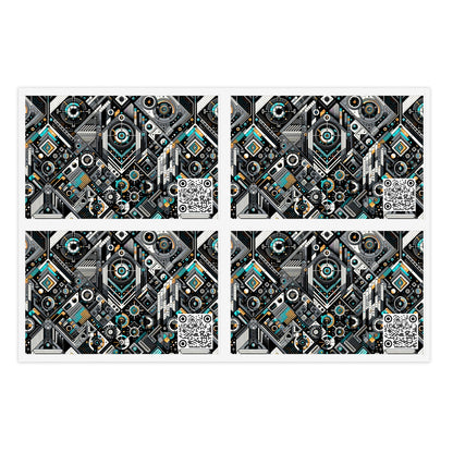 Tech-Forward Athleisure Sleek Tech Aesthetic Sticker Sheets - 8404 Design-56