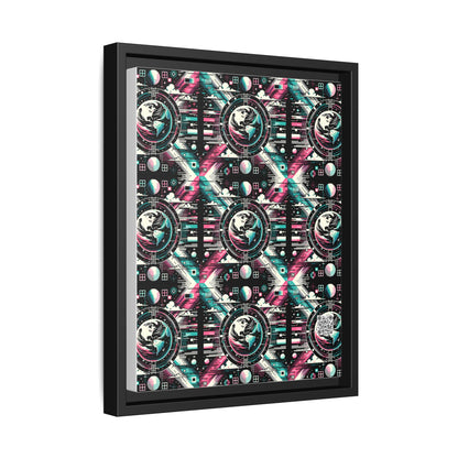 Digital Artistry Digital-native Streetwear Matte Canvas, Framed (multi-color) - 8404 Design-62 A