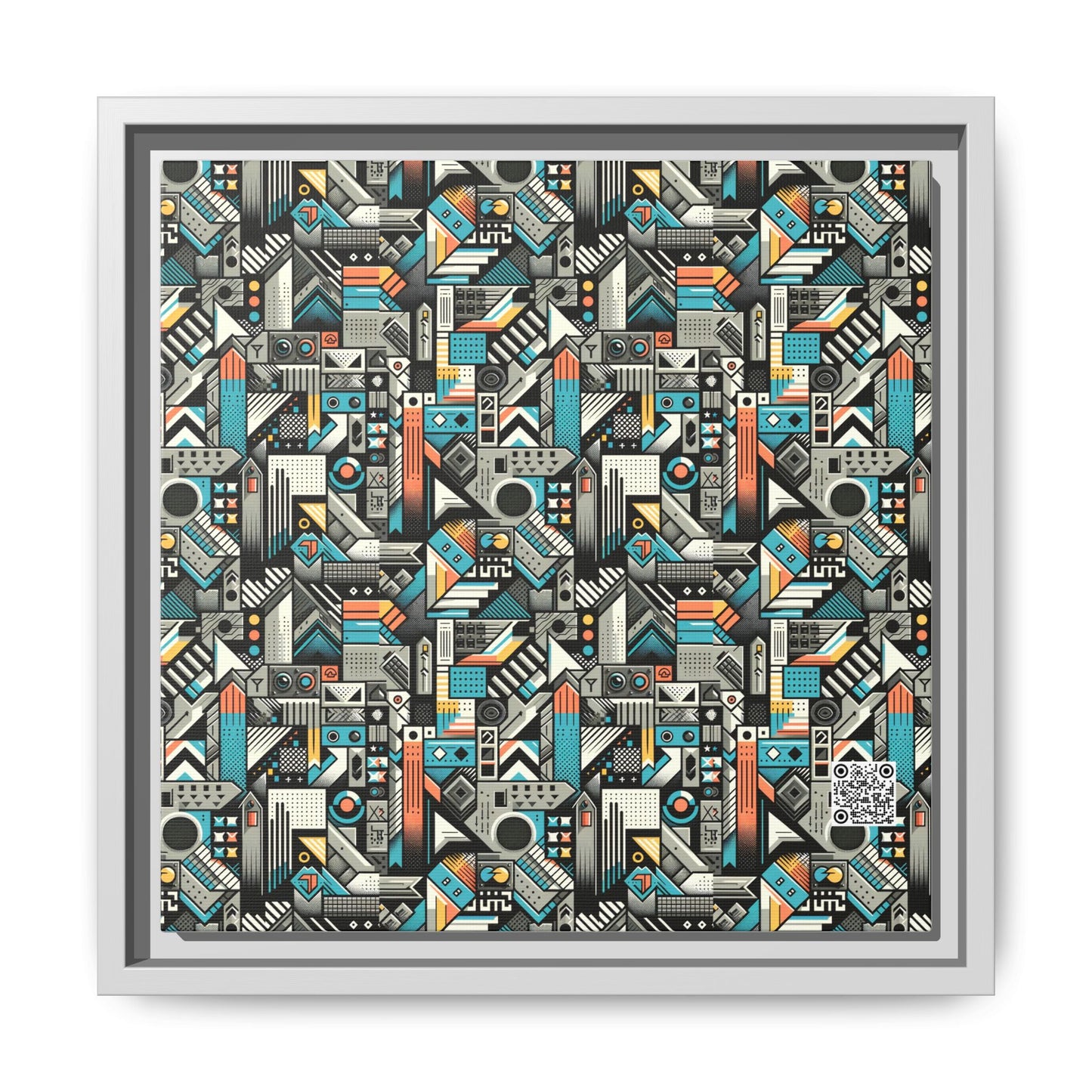 Digital Street Art Urban Street Style Matte Canvas, Framed (multi-color) - 8404 Design-81 B