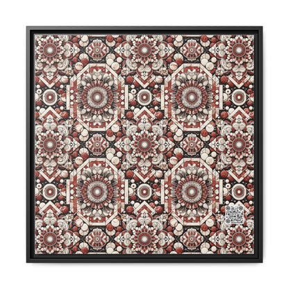 Neo Jomon Sculptural Aesthetics Artisanal Streetwear Matte Canvas, Framed (multi-Color) - 8404 Design-55 A