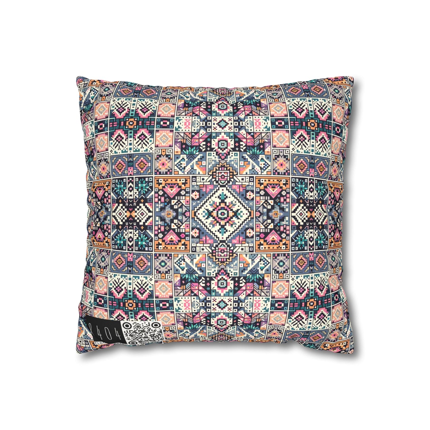 Faux Suede Square Pillowcase - 8404 Design-02