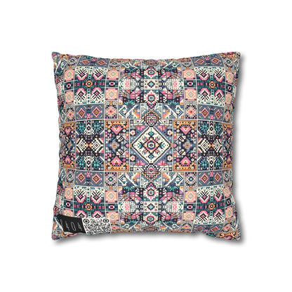 Faux Suede Square Pillowcase - 8404 Design-02