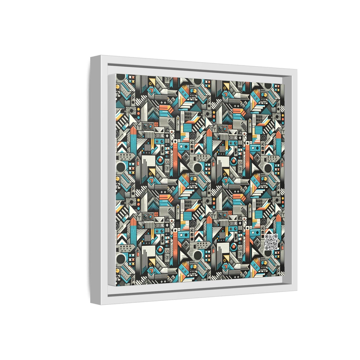Digital Street Art Urban Street Style Matte Canvas, Framed (multi-color) - 8404 Design-81 B