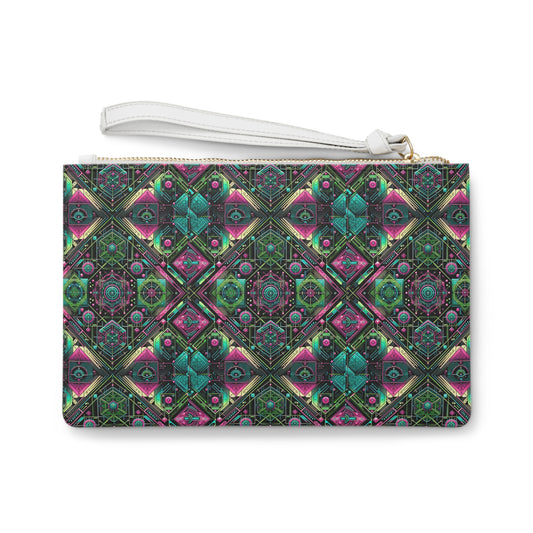 Tech-Infused Graphics Tech-Forward Streetwear Clutch Bag - 8404 Design-45