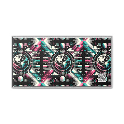 Digital Artistry Digital-native Streetwear Matte Canvas, Framed (multi-color) - 8404 Design-62 B