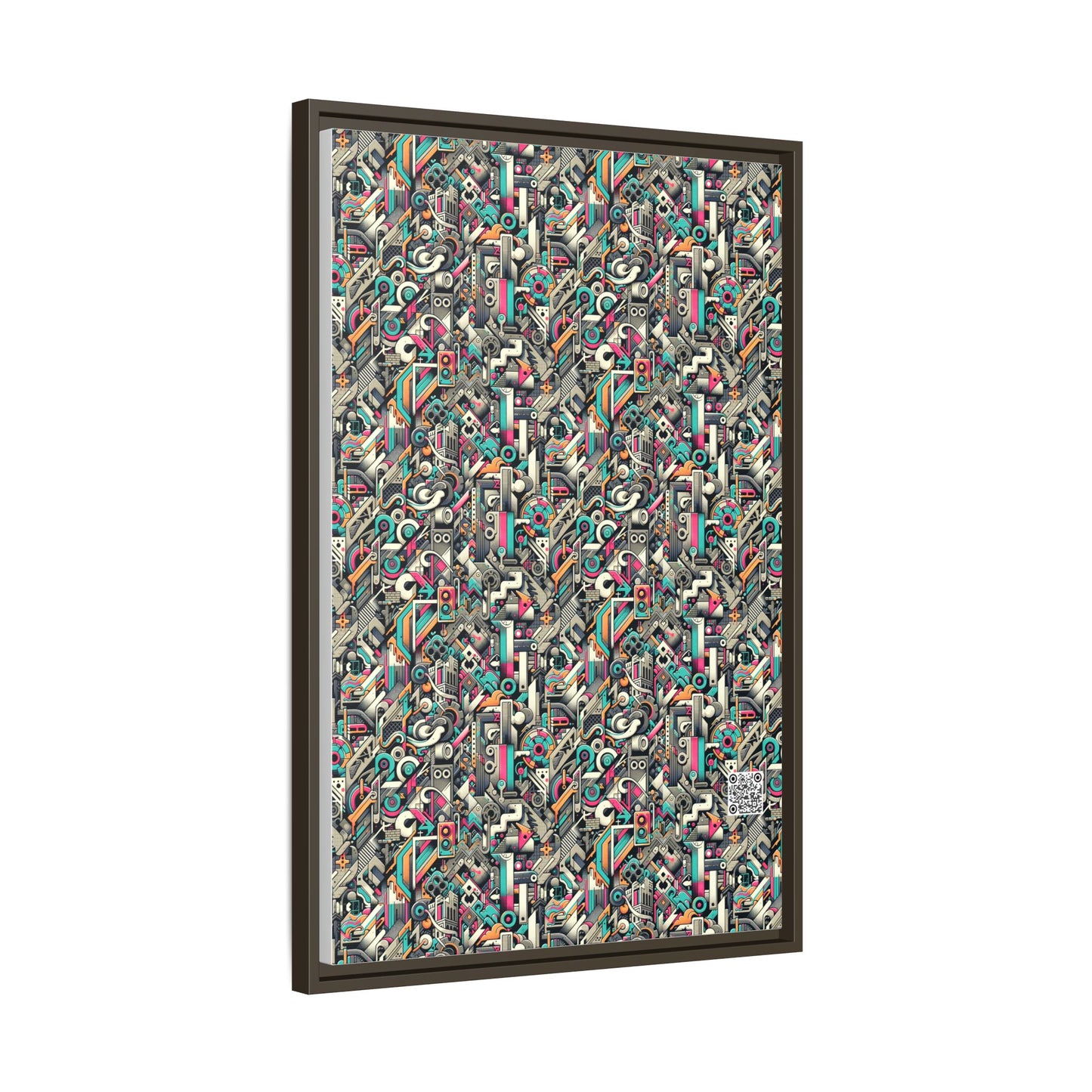 Digital Street Art Urban Street Style Matte Canvas, Framed (multi-color) - 8404 Design-74 A