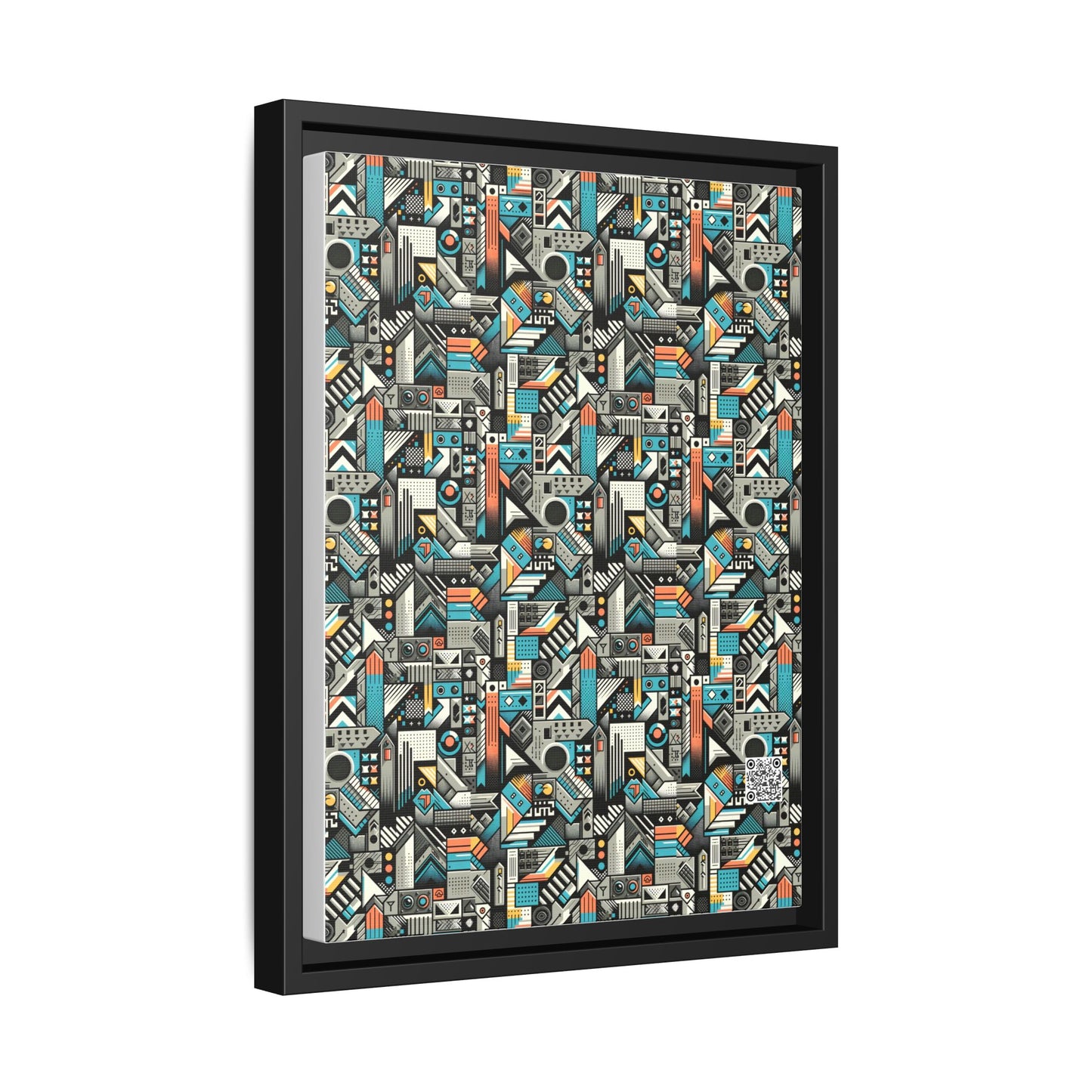 Digital Street Art Urban Street Style Matte Canvas, Framed (multi-color) - 8404 Design-81 A