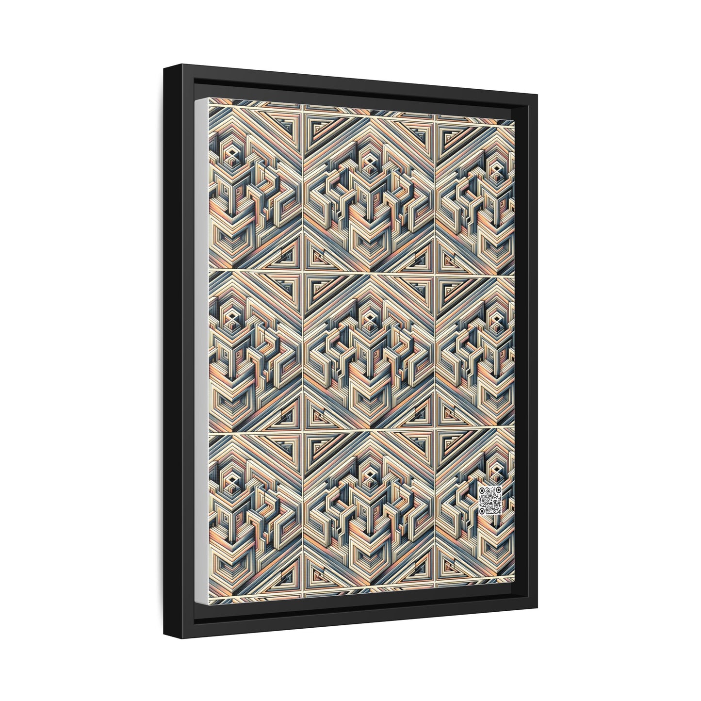 Tech Illusion Graphics Futuristic Artistry Matte Canvas, Framed (multi-color) - 8404 Design-52 A