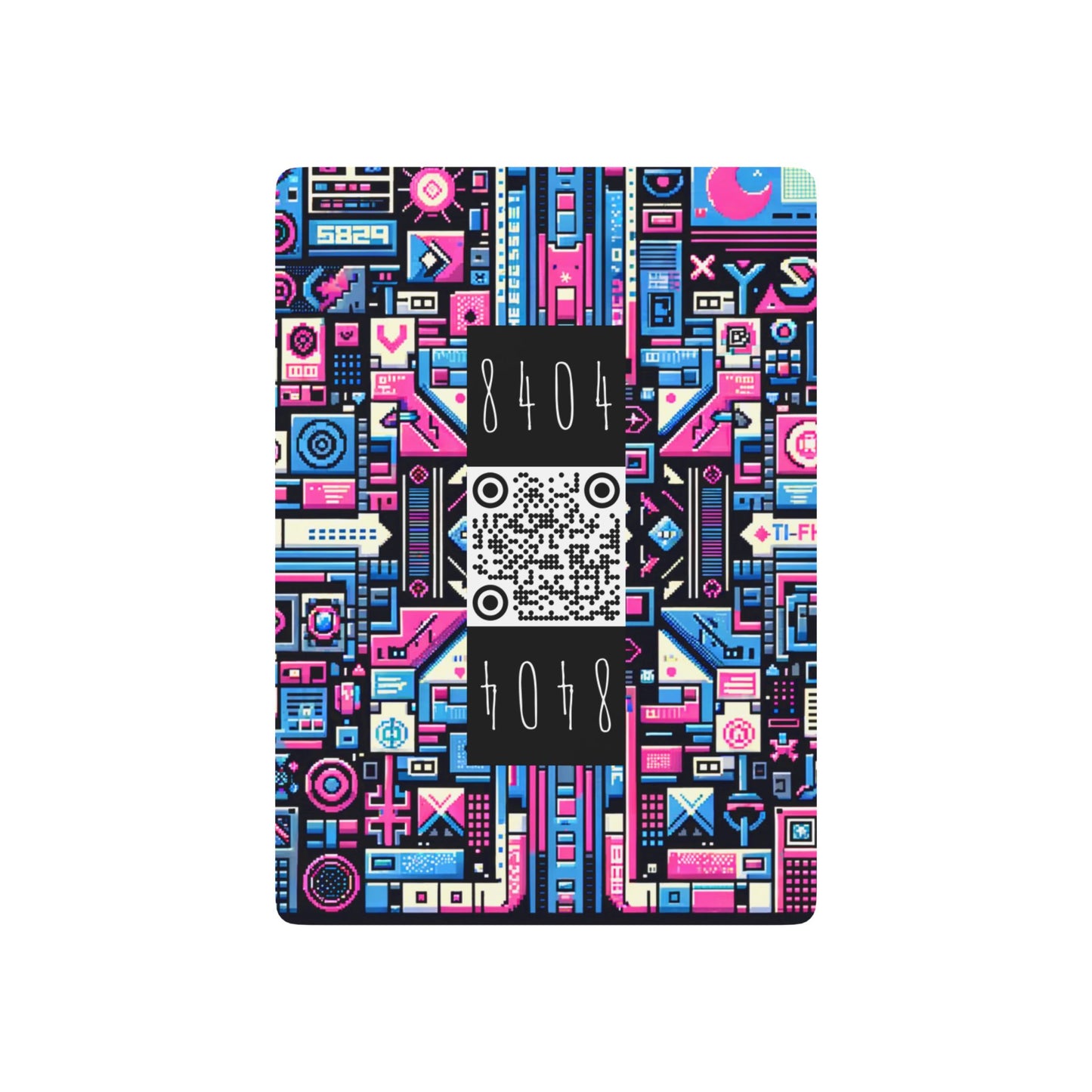 Digital Rebellion Youthful Streetwear with a Rebellious Digital Twist Poker Playing Cards - 8404 Design-65 B