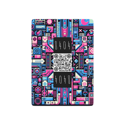 Digital Rebellion Youthful Streetwear with a Rebellious Digital Twist Poker Playing Cards - 8404 Design-65 B