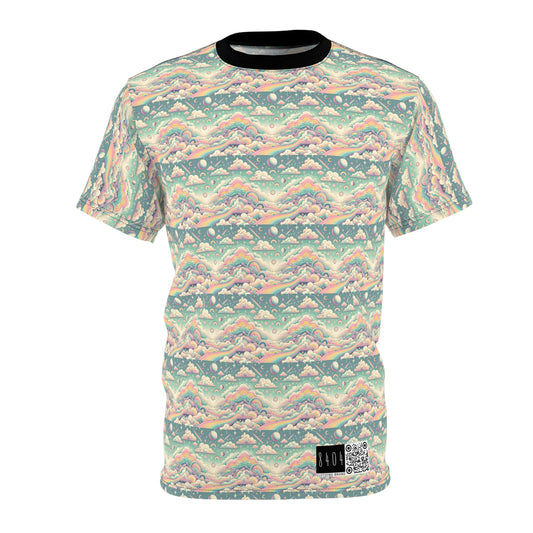 Digital Dreamland Whimsical and Nostalgic Streetwear With a Digital Twist Unisex Cut & Sew Tee - 8404 Design-65