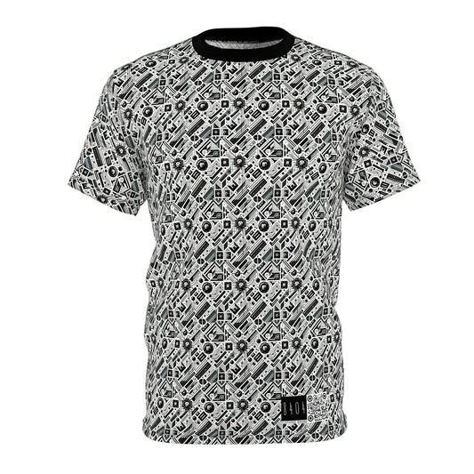 Digital Minimalism Minimalist Tech Unisex Cut & Sew Tee - 8404 Design-62
