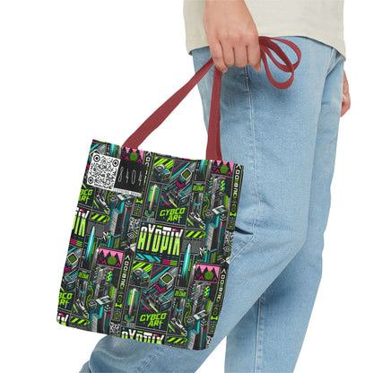 Tech-Forward Graphics Tech-Inspired Streetwear Tote Bag - 8404 Design-46