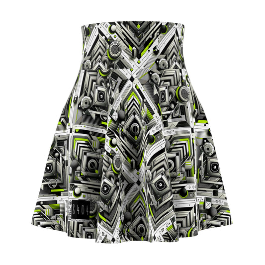 Elevated Sporty Tech Tech-Forward Streetwear Women's Skater Skirt - 8404 Design-70