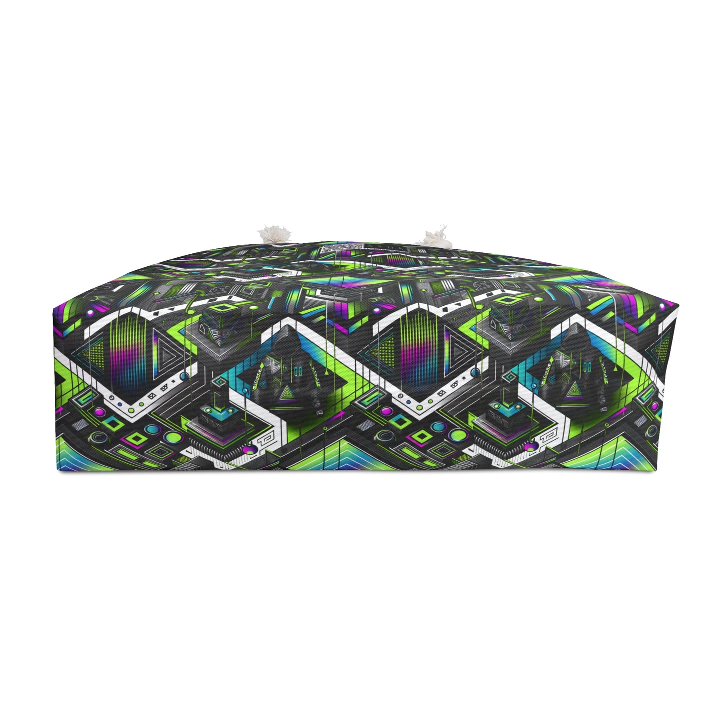 Retro Futurism Graphics Tech-Forward Streetwear Weekender Bag - 8404 Design-52