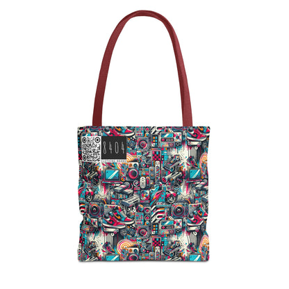 Urban Graffiti Fusion Eclectic Street Art Meets Modern Tech Culture Tote Bag - 8404 Design-50