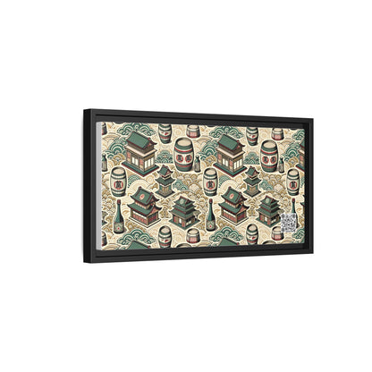 Cultural Artisanal Fusion Contemporary Cultural Elegance Matte Canvas, Framed (multi-Color) - 8404 Design-68 B