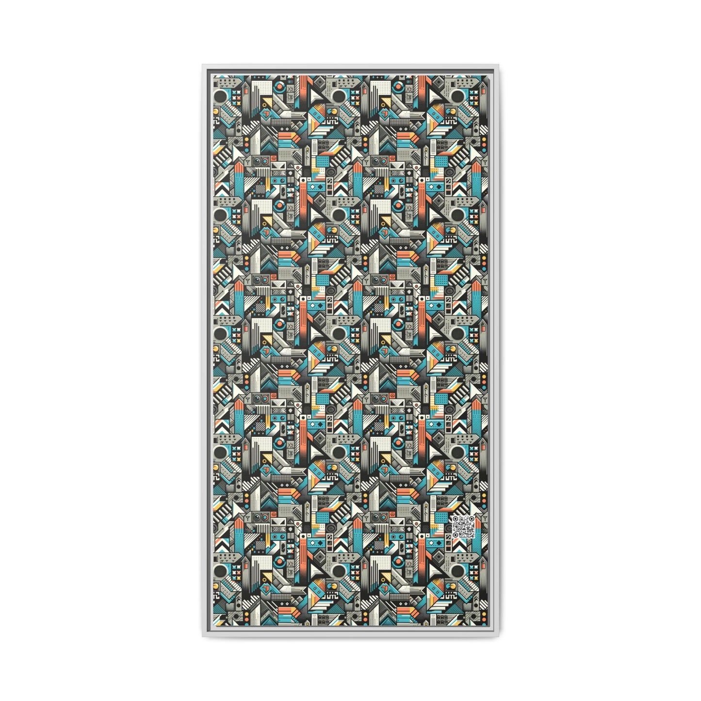 Digital Street Art Urban Street Style Matte Canvas, Framed (multi-color) - 8404 Design-81 B