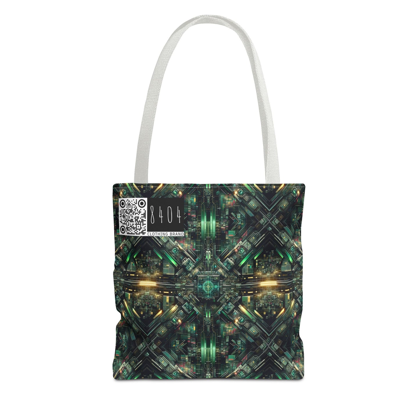 Tech Noir Graphics Tech-Inspired Streetwear Tote Bag - 8404 Design-56