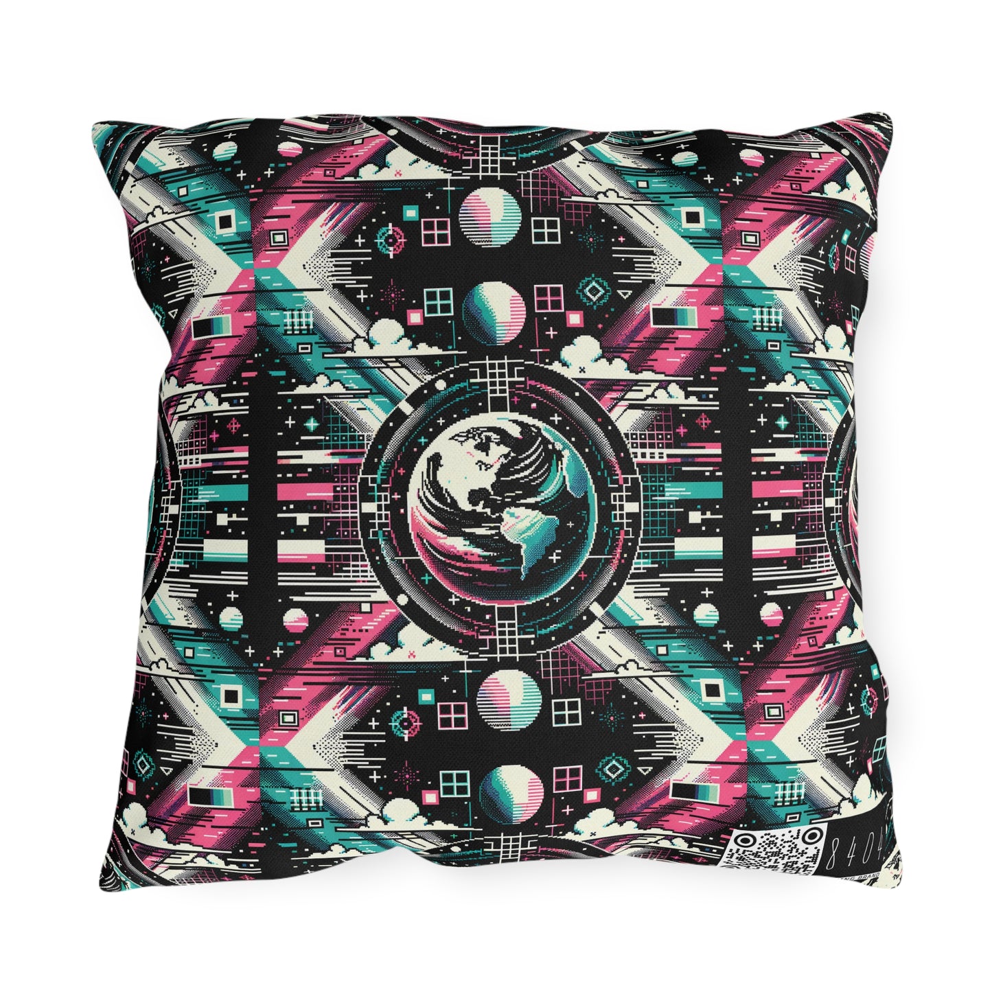 Digital Artistry Digital-native Streetwear Outdoor Pillow - 8404 Design-62