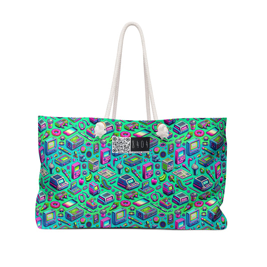 Y2k Revival Nostalgic Futurism Weekender Bag - 8404 Design-48