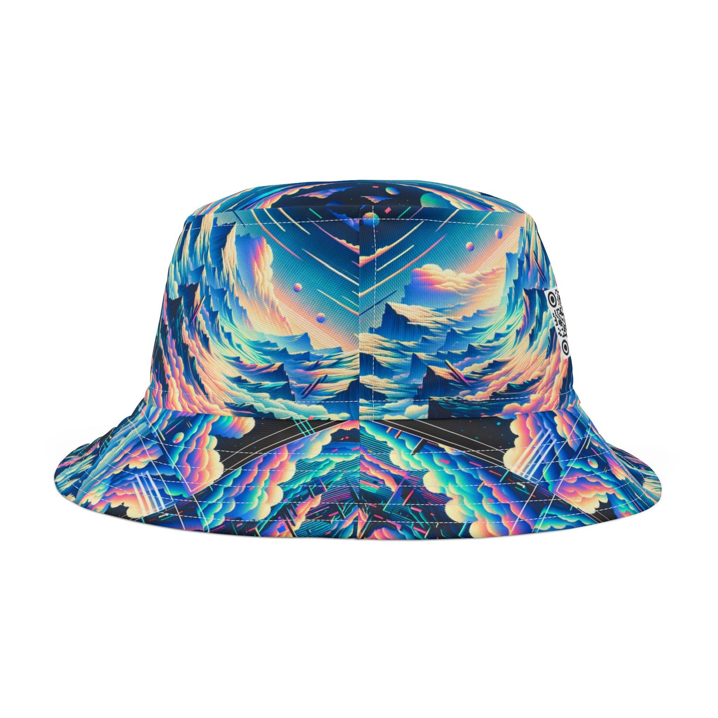 Digital Dreamscapes Digitally-Inspired Streetwear With a Dreamy, Surreal Twist Bucket Hat - 8404 Design-69