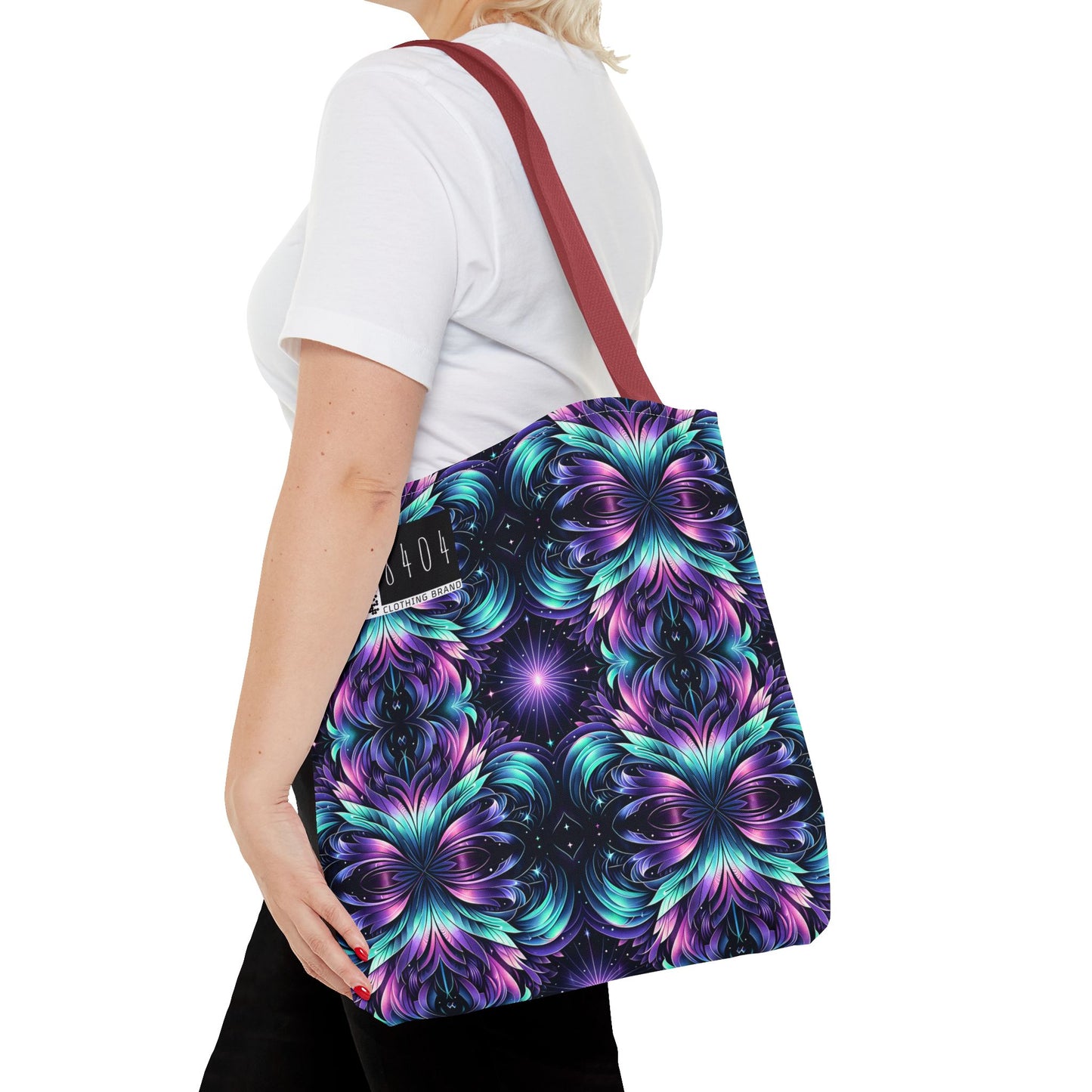 Iridescent Dream Futuristic Tech Tote Bag - 8404 Design-60