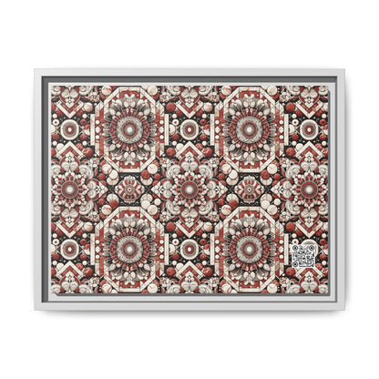 Neo Jomon Sculptural Aesthetics Artisanal Streetwear Matte Canvas, Framed (multi-Color) - 8404 Design-55 A