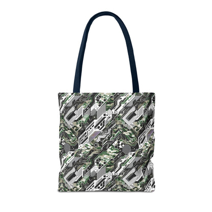 Tech Camo Fusion Tech-Forward Streetwear With a Futuristic Edge Tote Bag - 8404 Design-46