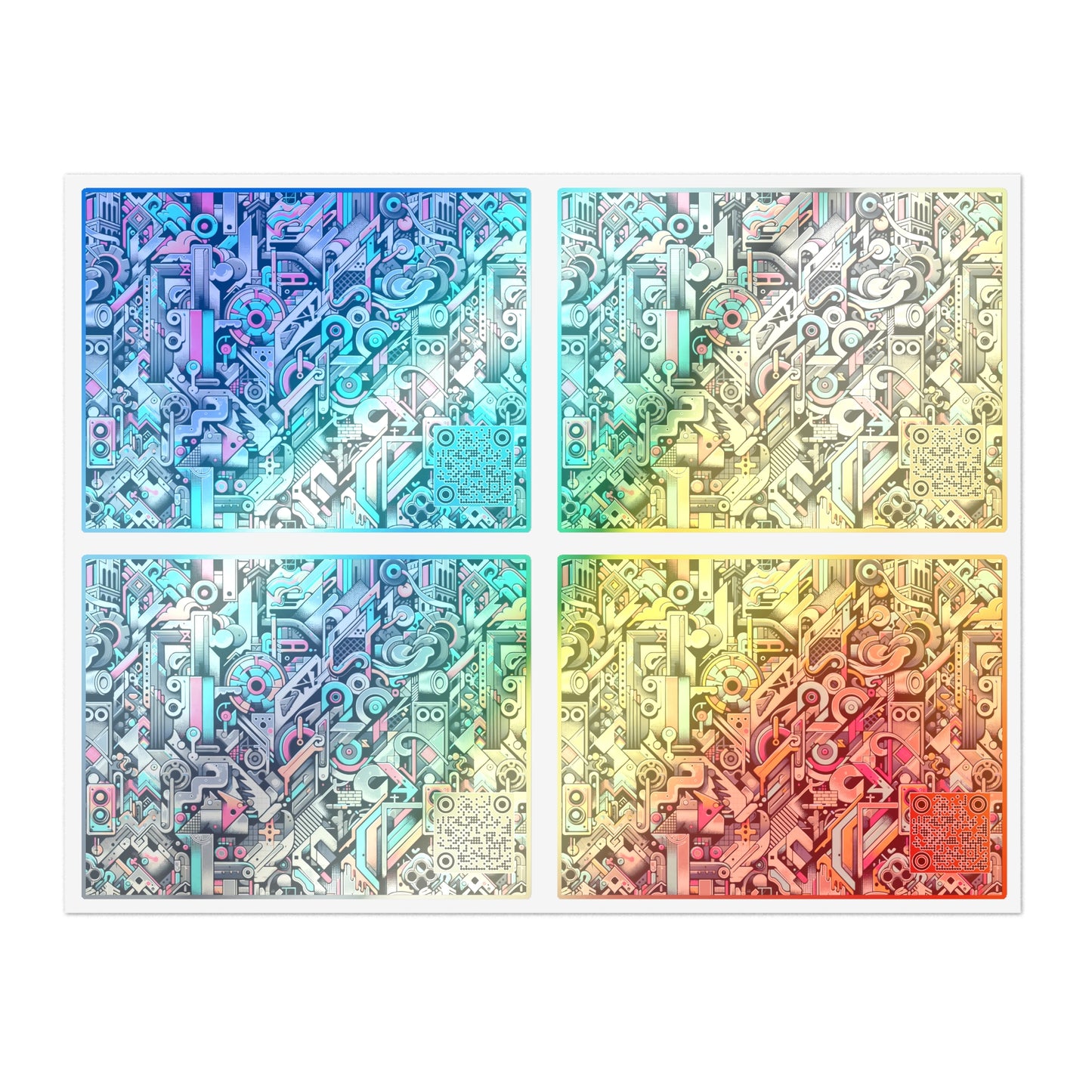 Digital Street Art Urban Street Style Sticker Sheet - 8404 Design-74