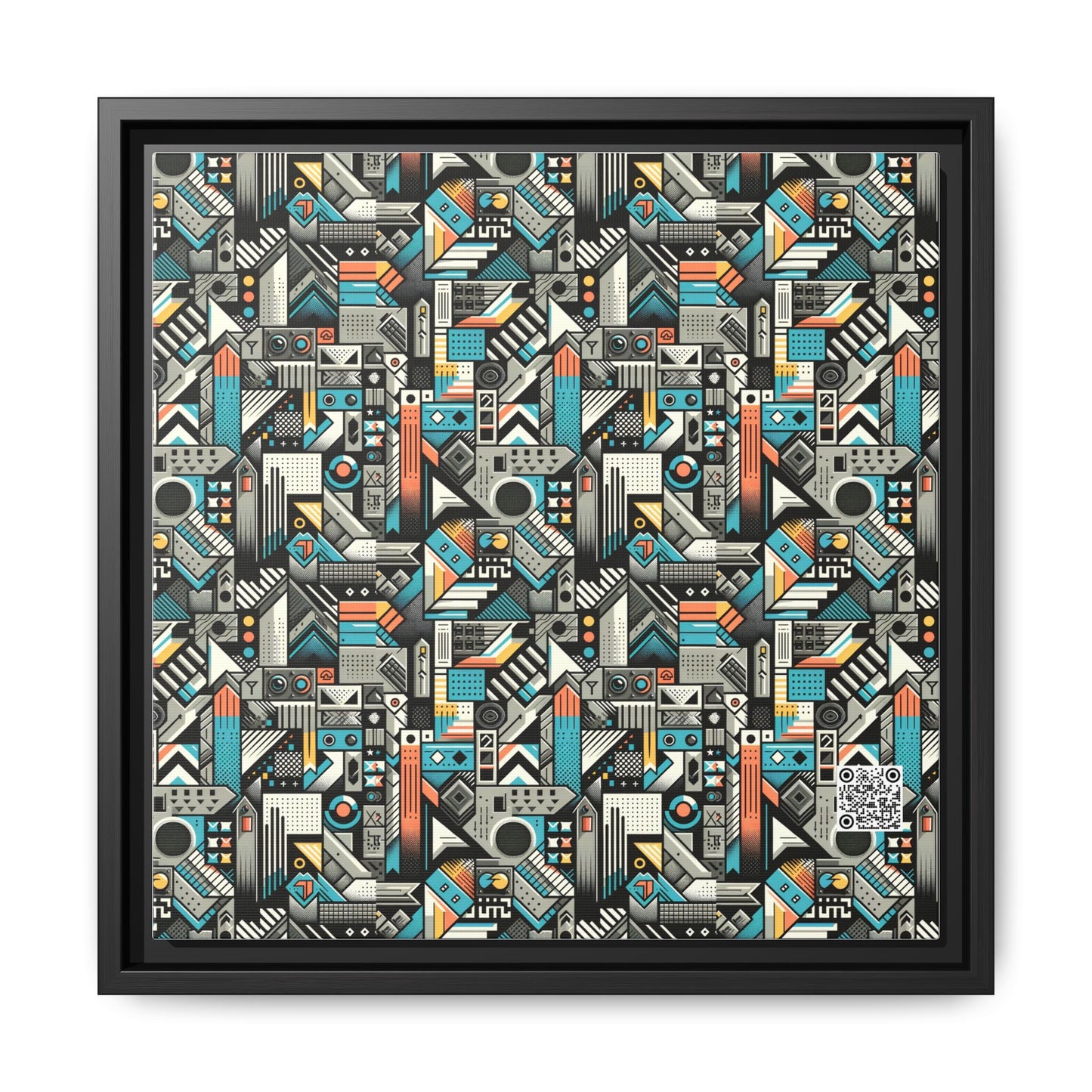 Digital Street Art Urban Street Style Matte Canvas, Framed (multi-color) - 8404 Design-81 A