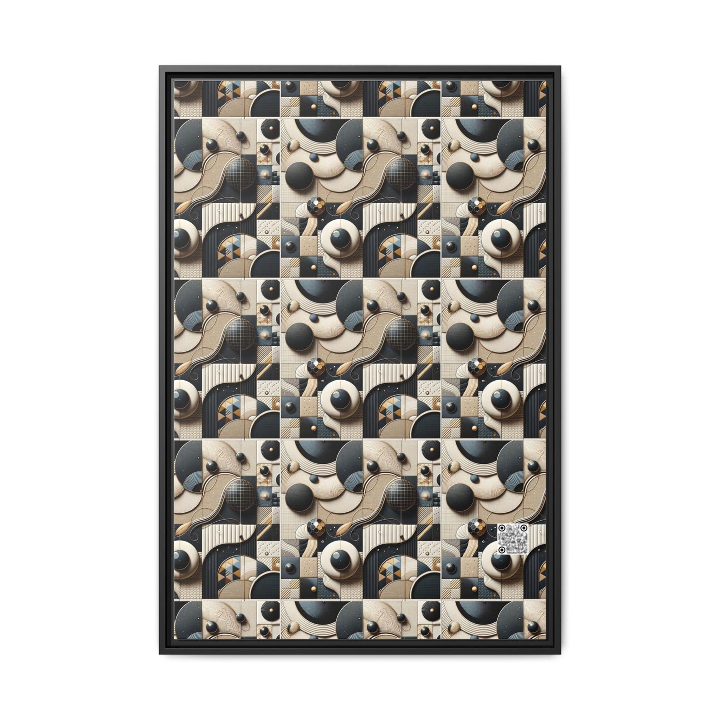 Tech-forward Luxe Streetwear Tech Luxe Fusion Matte Canvas, Framed (multi-color) - 8404 Design-71 A