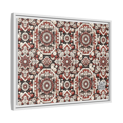 Neo Jomon Sculptural Aesthetics Artisanal Streetwear Matte Canvas, Framed (multi-Color) - 8404 Design-55 A