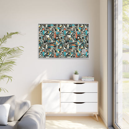 Digital Street Art Urban Street Style Matte Canvas, Framed (multi-color) - 8404 Design-81 A