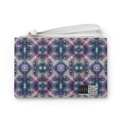 Iridescent Tech Fusion Tech-Forward Streetwear Clutch Bag - 8404 Design-61