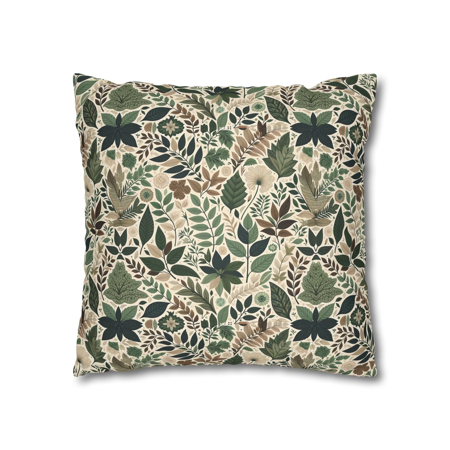 Streetwear Sustainability Environmentally Conscious Streetwear with a Natural Aesthetic Faux Suede Square Pillowcase - 8404 Design-57