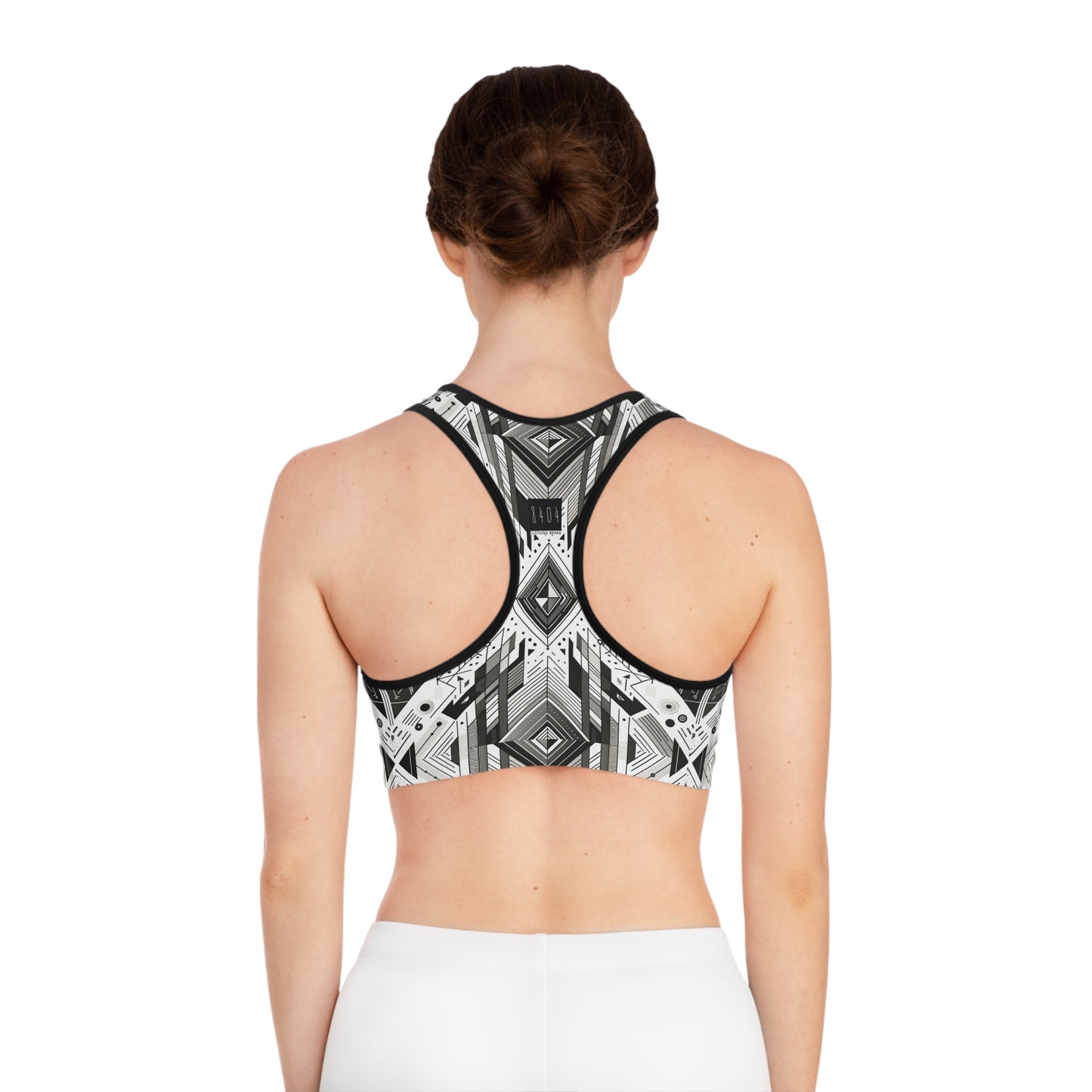 Digital Minimalism Minimalist Tech Sports Bra - 8404 Design-51