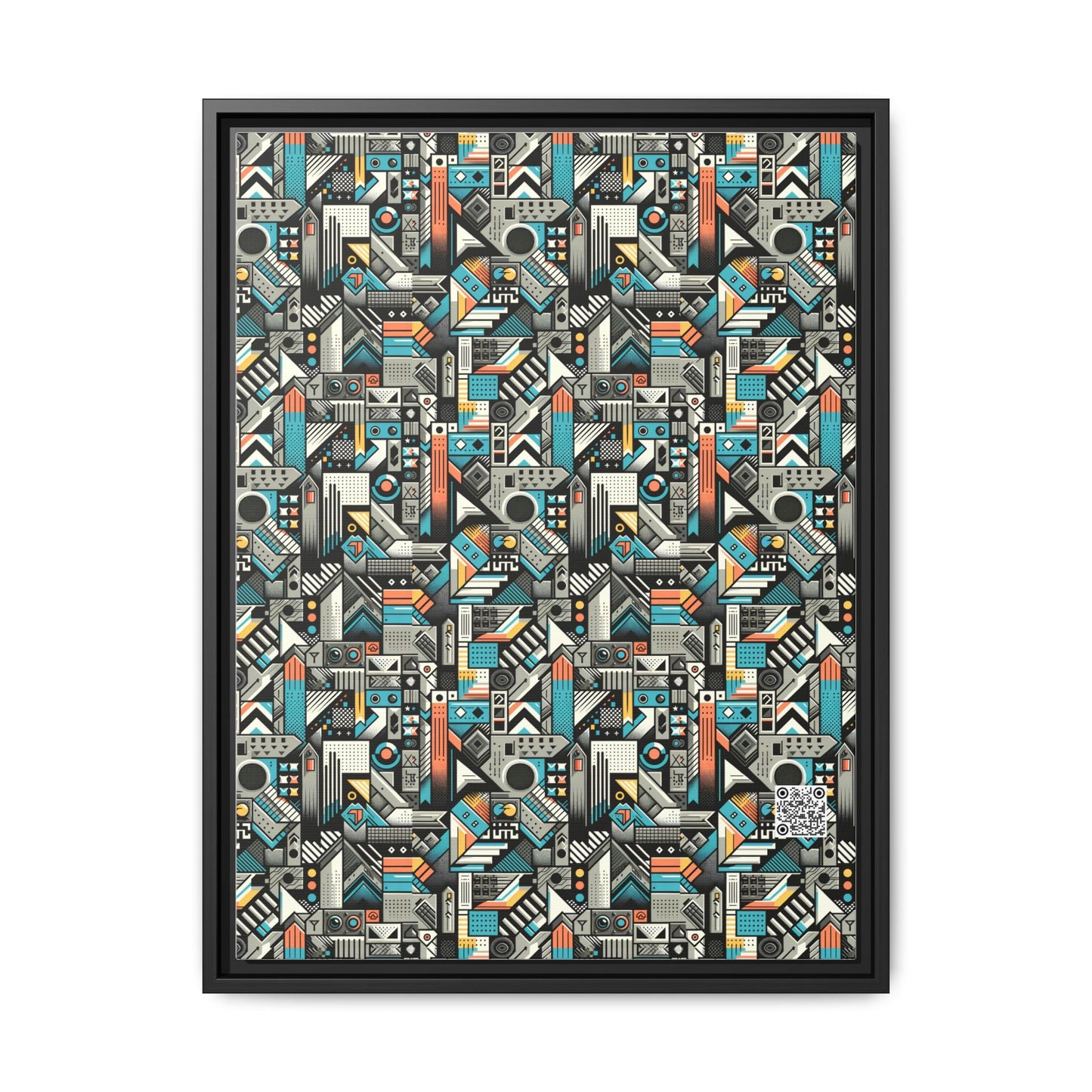 Digital Street Art Urban Street Style Matte Canvas, Framed (multi-color) - 8404 Design-81 A