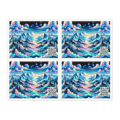 Digital Dreamscapes Digitally-Inspired Streetwear With a Dreamy, Surreal Twist Sticker Sheets - 8404 Design-69
